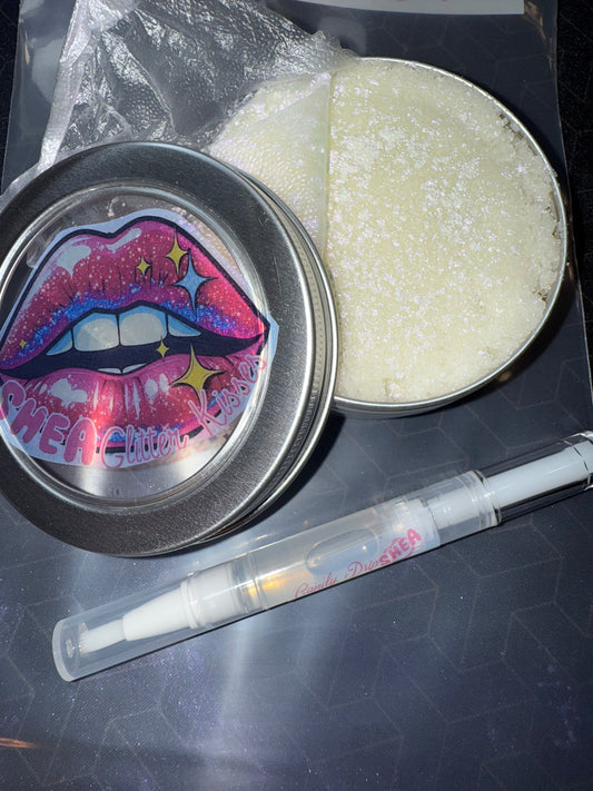 Shea Glitter Candy Lip Care Duo