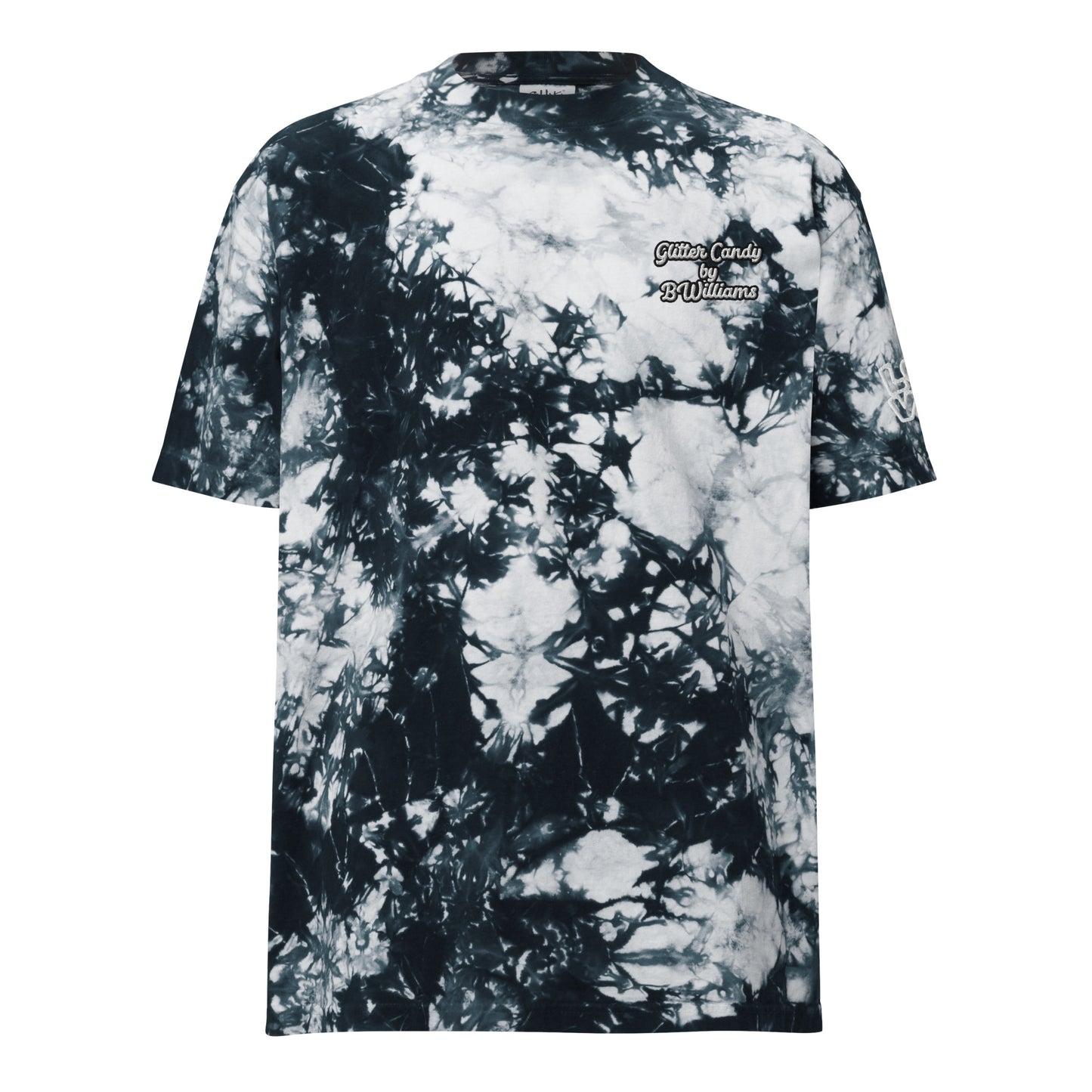 Oversized tie-dye Glitter Candy Bae Shirt