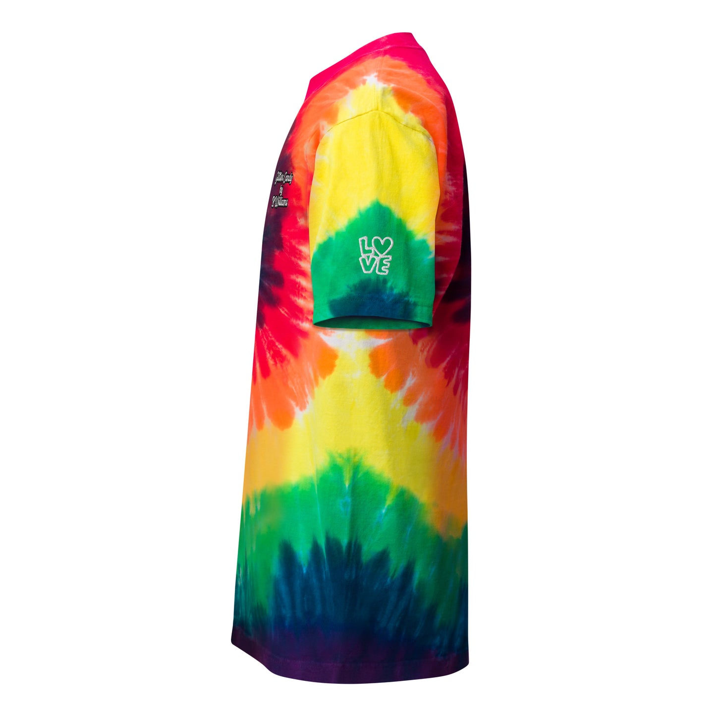 Oversized tie-dye Glitter Candy Bae Shirt