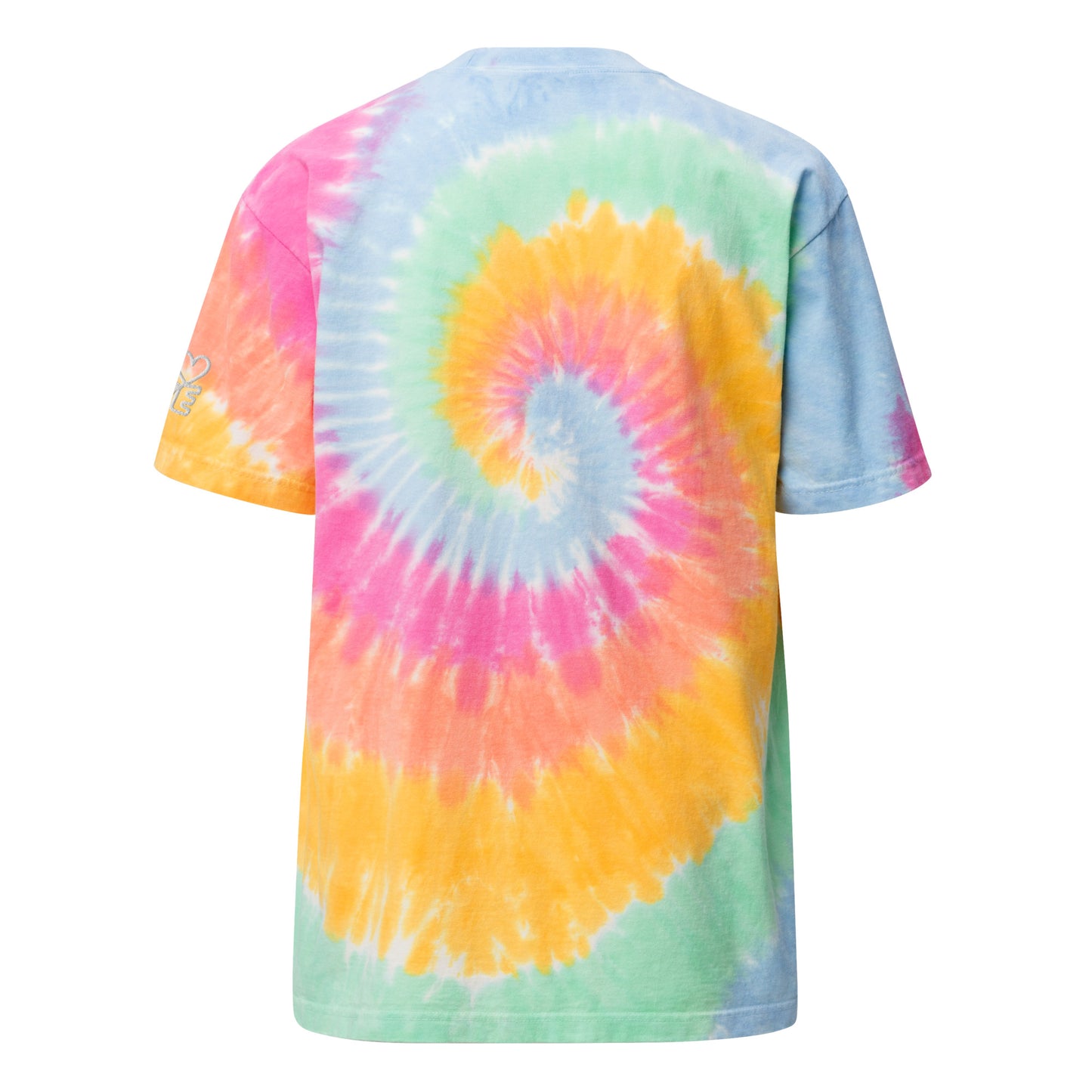 Oversized tie-dye Glitter Candy Bae Shirt