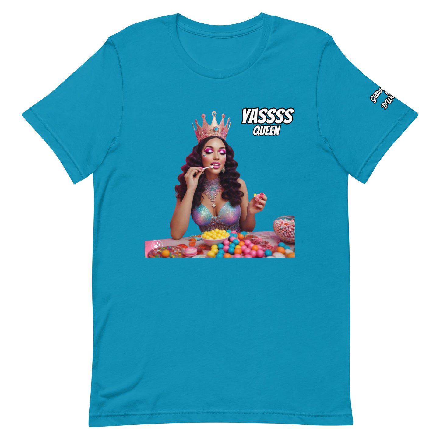 Yuss Queen Glitter Candy TShirt