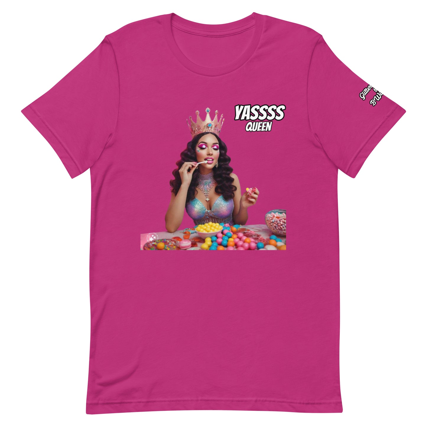 Yuss Queen Glitter Candy TShirt