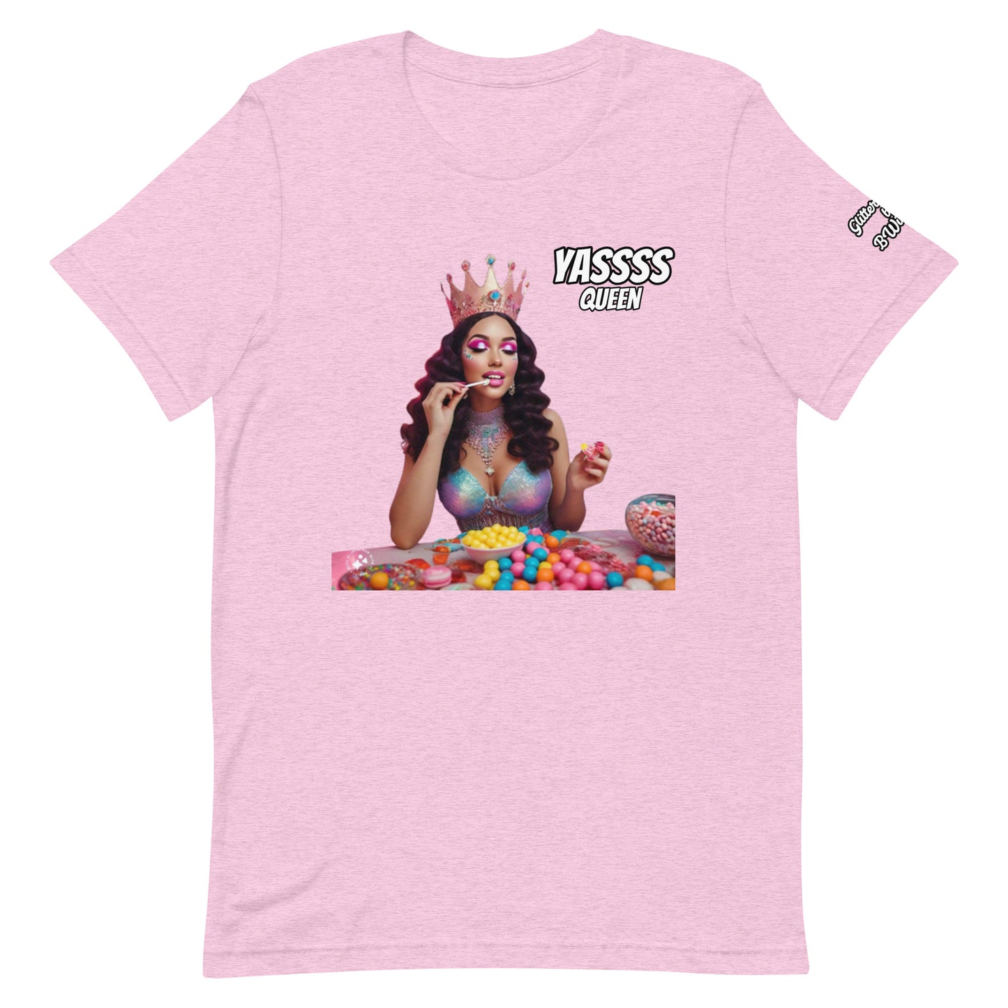 Yuss Queen Glitter Candy TShirt