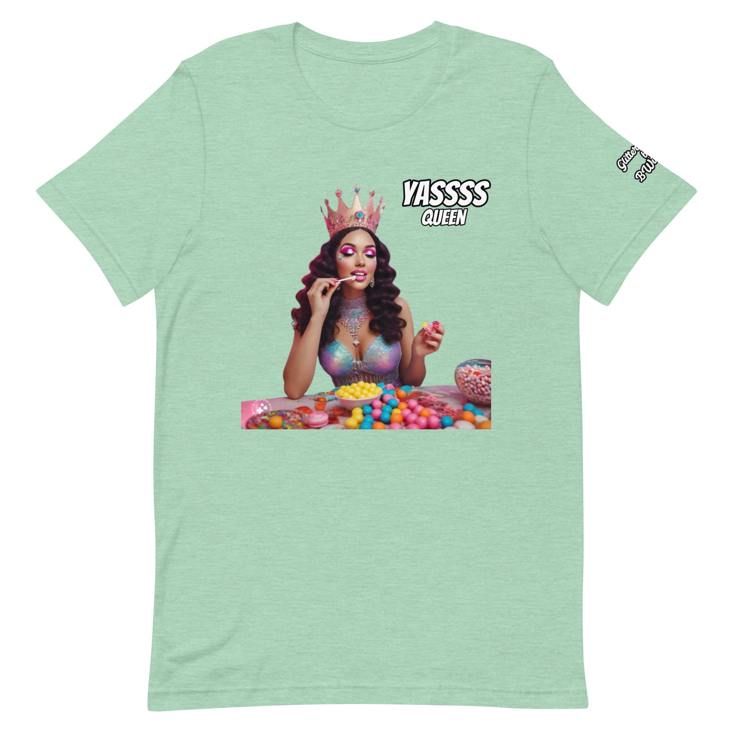 Yuss Queen Glitter Candy TShirt