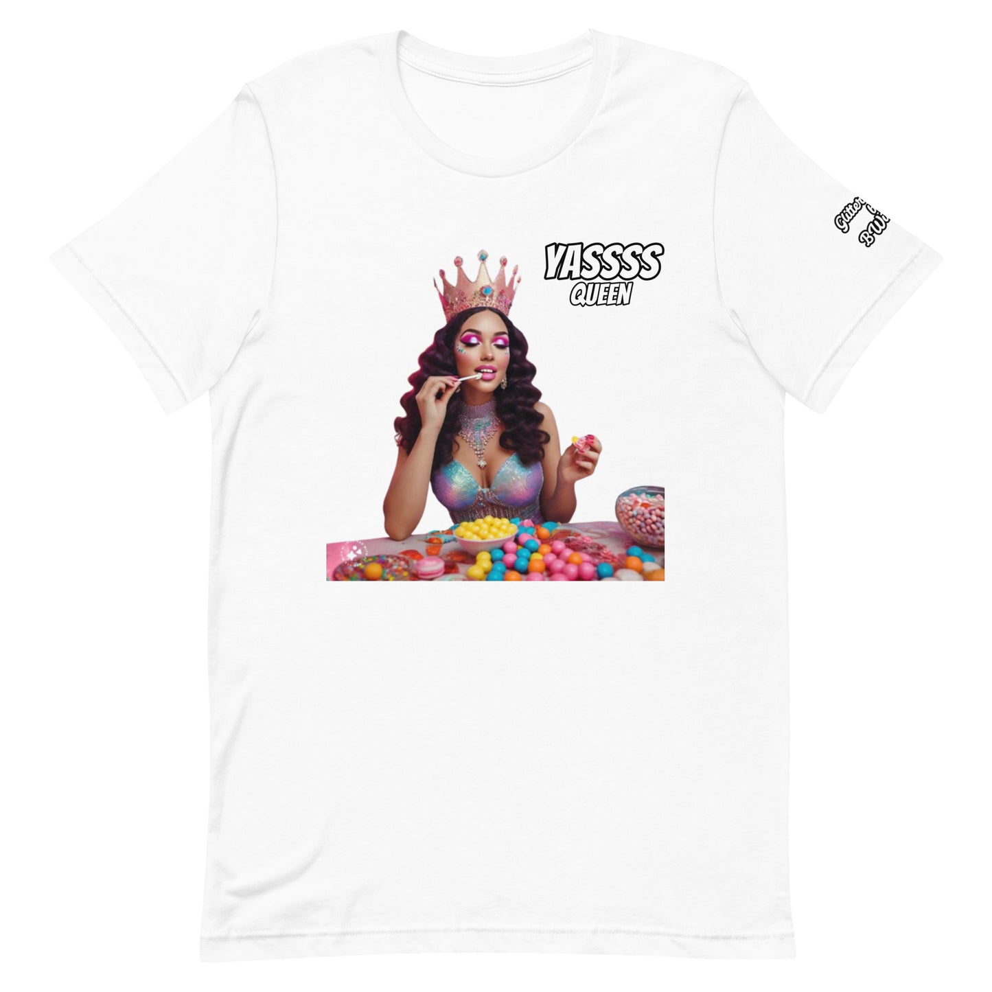 Yuss Queen Glitter Candy TShirt